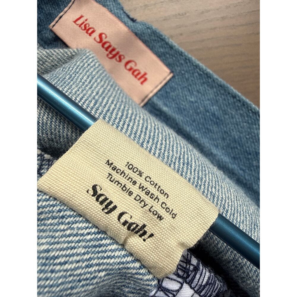 Lisa Says Gah Wide Leg Jeans in Mid Blue Size 29 - AS IS - Picture 7 of 8